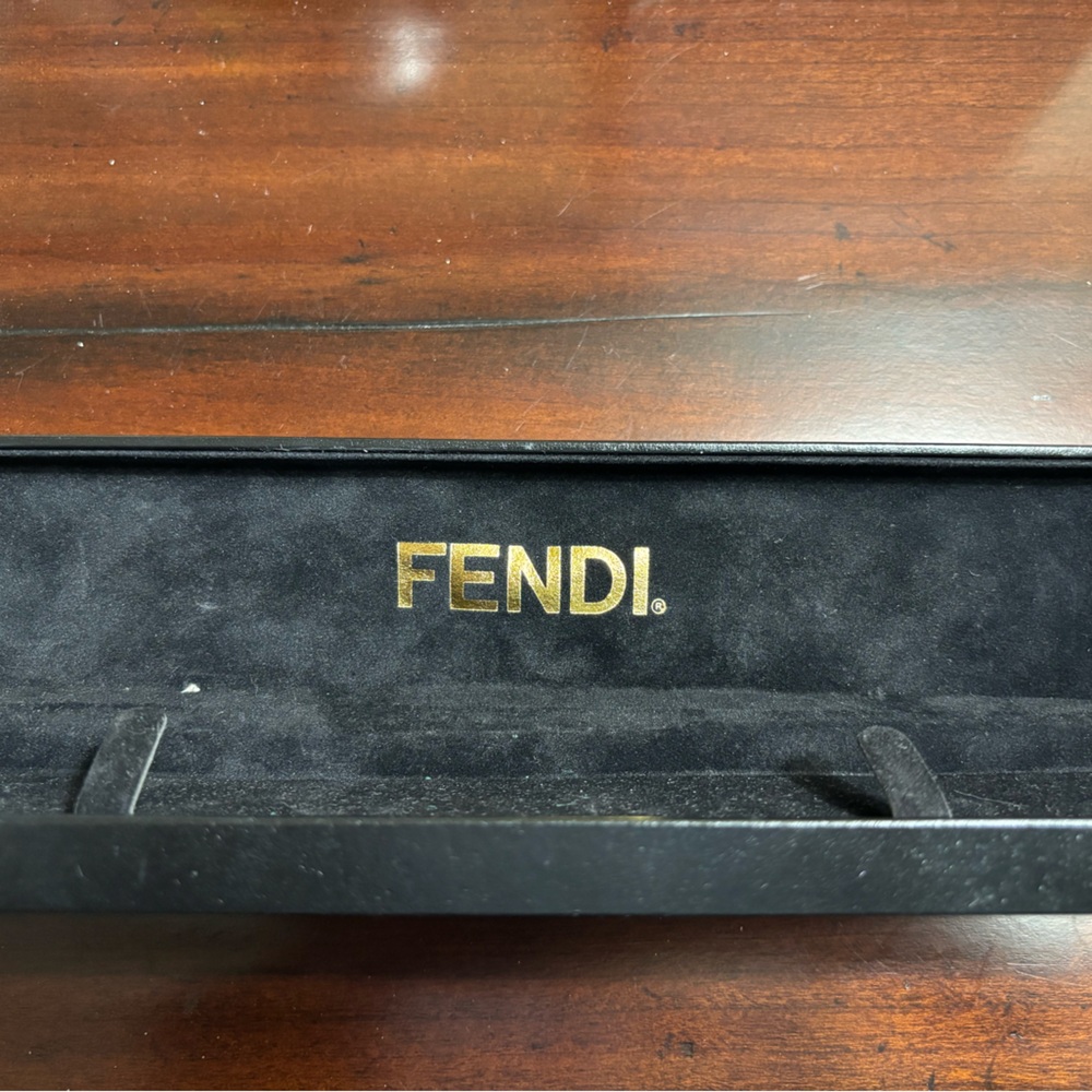 Fendi Black Embossed Watch Box